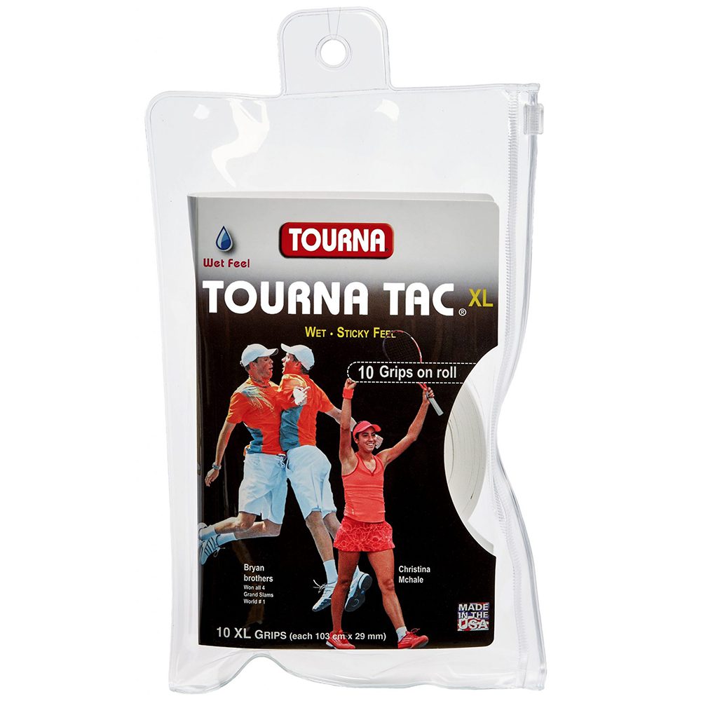 Tourna Tac Tennis Racquet Over Grip 10 XL Durable Overgrips Absorbent Tacky Feel 