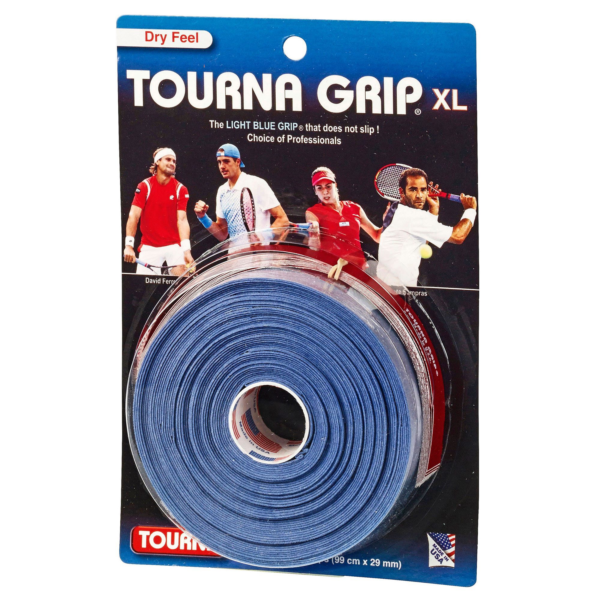 Tourna Tac Tacky Feel Tennis Grip 3 Black X-large For Sale Online